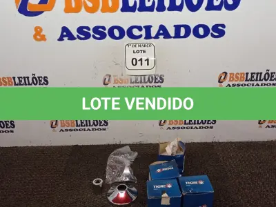 LOTE 011 - 04 ACABAMENTOS MARCA AQUÁRIOS CR TIGRE. (NOVO) (NO ESTADO) ATENÇÃO! FAZER A VISITAÇÃO ANTES DE ARREMATAR, NÃO SABEMOS SE FUNCIONA. LEILÃO NÃO TEM GARANTIA E NEM DEVOLUÇÃO, SUJEITO A POSSÍVEIS AVARIAS VISÍVEIS/OCULTAS E/OU AUSÊNCIA DE COMPONENTES.