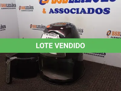 LOTE 178 - 02 AIR FRYER MARCA MONDIAL COM AVARIAS.  (NO ESTADO) ATENÇÃO! FAZER A VISITAÇÃO ANTES DE ARREMATAR, NÃO SABEMOS SE FUNCIONA. LEILÃO NÃO TEM GARANTIA E NEM DEVOLUÇÃO, SUJEITO A POSSÍVEIS AVARIAS VISÍVEIS/OCULTAS E/OU AUSÊNCIA DE COMPONENTES.
