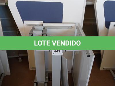 LOTE 441 - 02 MESAS COM REGULAGEM DE ALTURA MANUAL E 3 LATERAIS EM MADEIRA PRA BAIA. (NO ESTADO) ATENÇÃO! FAZER A VISITAÇÃO ANTES DE ARREMATAR, NÃO SABEMOS SE FUNCIONA. LEILÃO NÃO TEM GARANTIA E NEM DEVOLUÇÃO, SUJEITO A POSSÍVEIS AVARIAS VISÍVEIS/OCULTAS E/OU AUSÊNCIA DE COMPONENTES.