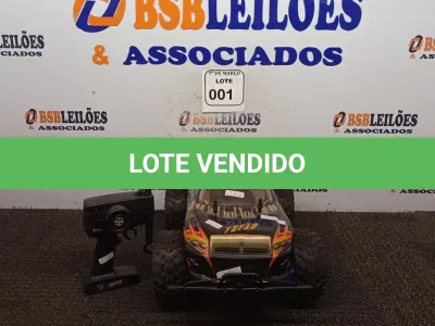 LOTE 001 - 01 CARRINHO TUFÃO DE CONTROLE REMOTO. (NO ESTADO) ATENÇÃO! FAZER A VISITAÇÃO ANTES DE ARREMATAR, NÃO SABEMOS SE FUNCIONA. LEILÃO NÃO TEM GARANTIA E NEM DEVOLUÇÃO, SUJEITO A POSSÍVEIS AVARIAS VISÍVEIS/OCULTAS E/OU AUSÊNCIA DE COMPONENTES.