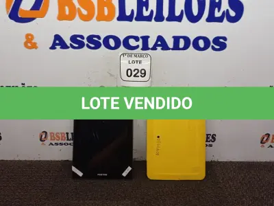 LOTE 029 - 02 TABLET’S SEM CARREGADOR MARCA POSITIVO. (NO ESTADO) ATENÇÃO! FAZER A VISITAÇÃO ANTES DE ARREMATAR, NÃO SABEMOS SE FUNCIONA. LEILÃO NÃO TEM GARANTIA E NEM DEVOLUÇÃO, SUJEITO A POSSÍVEIS AVARIAS VISÍVEIS/OCULTAS E/OU AUSÊNCIA DE COMPONENTES.