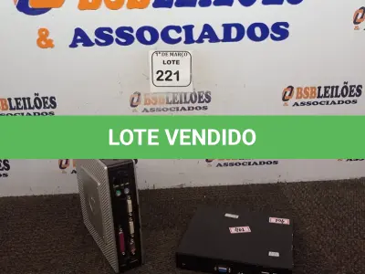 LOTE 221 - 02 MINIS CPU’S. (NO ESTADO) ATENÇÃO! FAZER A VISITAÇÃO ANTES DE ARREMATAR, NÃO SABEMOS SE FUNCIONA. LEILÃO NÃO TEM GARANTIA E NEM DEVOLUÇÃO, SUJEITO A POSSÍVEIS AVARIAS VISÍVEIS/OCULTAS E/OU AUSÊNCIA DE COMPONENTES.
