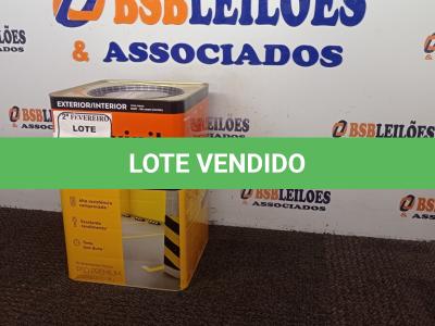 LOTE 064 - 01 LATA DE TINTA SUVINIL 18L NA COR FOSCO CINZA ESCURO. (NO ESTADO) ATENÇÃO! FAZER A VISITAÇÃO ANTES DE ARREMATAR, NÃO SABEMOS SE FUNCIONA. LEILÃO NÃO TEM GARANTIA E NEM DEVOLUÇÃO, SUJEITO A POSSÍVEIS AVARIAS VISÍVEIS/OCULTAS E/OU AUSÊNCIA DE COMPONENTES.