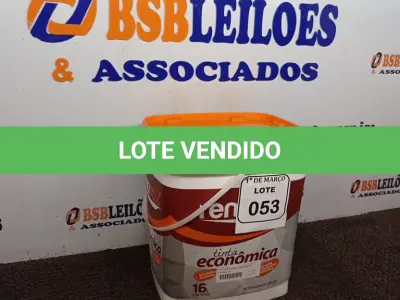 LOTE 053 - 01 GALÃO DE TINTA INTERIOR/EXTERIOR DE 16L ECO B NEVE MARCA RENOCRIL. (NOVO) (NO ESTADO) ATENÇÃO! FAZER A VISITAÇÃO ANTES DE ARREMATAR, NÃO SABEMOS SE FUNCIONA. LEILÃO NÃO TEM GARANTIA E NEM DEVOLUÇÃO, SUJEITO A POSSÍVEIS AVARIAS VISÍVEIS/OCULTAS E/OU AUSÊNCIA DE COMPONENTES.
