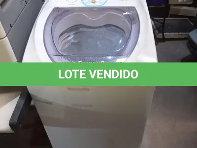 LOTE 159 - 01 MÁQUINA DE LAVAR MARCA ELECTROLUX 6KG. (NO ESTADO) ATENÇÃO! FAZER A VISITAÇÃO ANTES DE ARREMATAR, NÃO SABEMOS SE FUNCIONA. LEILÃO NÃO TEM GARANTIA E NEM DEVOLUÇÃO, SUJEITO A POSSÍVEIS AVARIAS VISÍVEIS/OCULTAS E/OU AUSÊNCIA DE COMPONENTES.