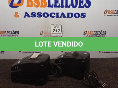 LOTE 217 - 02 IMPRESSORAS TÉRMICAS NÃO FISCAIS. (NO ESTADO) ATENÇÃO! FAZER A VISITAÇÃO ANTES DE ARREMATAR, NÃO SABEMOS SE FUNCIONA. LEILÃO NÃO TEM GARANTIA E NEM DEVOLUÇÃO, SUJEITO A POSSÍVEIS AVARIAS VISÍVEIS/OCULTAS E/OU AUSÊNCIA DE COMPONENTES.