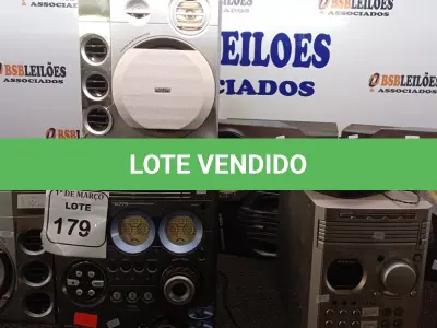 LOTE 179 - 02 APARELHOS DE SOM COMPLETOS MARCA PHILCO. (NO ESTADO) ATENÇÃO! FAZER A VISITAÇÃO ANTES DE ARREMATAR, NÃO SABEMOS SE FUNCIONA. LEILÃO NÃO TEM GARANTIA E NEM DEVOLUÇÃO, SUJEITO A POSSÍVEIS AVARIAS VISÍVEIS/OCULTAS E/OU AUSÊNCIA DE COMPONENTES.