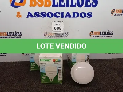 LOTE 008 - 03 LÂMPADAS LED DE 50W CADA MARCA TASCHIBRA. (NOVA) (NO ESTADO) ATENÇÃO! FAZER A VISITAÇÃO ANTES DE ARREMATAR, NÃO SABEMOS SE FUNCIONA. LEILÃO NÃO TEM GARANTIA E NEM DEVOLUÇÃO, SUJEITO A POSSÍVEIS AVARIAS VISÍVEIS/OCULTAS E/OU AUSÊNCIA DE COMPONENTES.