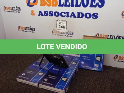 LOTE 246 - 05 REFLETORES DE LED 100W.(NOVO) (NO ESTADO) ATENÇÃO! FAZER A VISITAÇÃO ANTES DE ARREMATAR, NÃO SABEMOS SE FUNCIONA. LEILÃO NÃO TEM GARANTIA E NEM DEVOLUÇÃO, SUJEITO A POSSÍVEIS AVARIAS VISÍVEIS/OCULTAS E/OU AUSÊNCIA DE COMPONENTES.