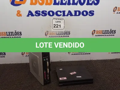 LOTE 221 - 02 MINIS CPU’S. (NO ESTADO) ATENÇÃO! FAZER A VISITAÇÃO ANTES DE ARREMATAR, NÃO SABEMOS SE FUNCIONA. LEILÃO NÃO TEM GARANTIA E NEM DEVOLUÇÃO, SUJEITO A POSSÍVEIS AVARIAS VISÍVEIS/OCULTAS E/OU AUSÊNCIA DE COMPONENTES.