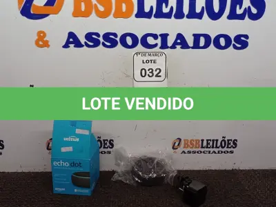 LOTE 032 - 01 ECHO DOT ALEXA AMAZON. (NO ESTADO) ATENÇÃO! FAZER A VISITAÇÃO ANTES DE ARREMATAR, NÃO SABEMOS SE FUNCIONA. LEILÃO NÃO TEM GARANTIA E NEM DEVOLUÇÃO, SUJEITO A POSSÍVEIS AVARIAS VISÍVEIS/OCULTAS E/OU AUSÊNCIA DE COMPONENTES.