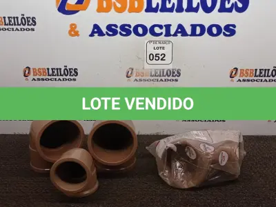 LOTE 052 - 03 JOELHOS 90 SOLDAVEL-110MM E 01 JOELHO 90 SOLD 75MM. (NOVO) (NO ESTADO) ATENÇÃO! FAZER A VISITAÇÃO ANTES DE ARREMATAR, NÃO SABEMOS SE FUNCIONA. LEILÃO NÃO TEM GARANTIA E NEM DEVOLUÇÃO, SUJEITO A POSSÍVEIS AVARIAS VISÍVEIS/OCULTAS E/OU AUSÊNCIA DE COMPONENTES.