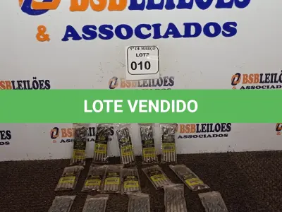 LOTE 010 - 01 LOTE COM 16 PACOTINHOS DE BROCAS PARA MADEIRA COM 05 BROCAS CADA MEDINDO 8X115MM MARCA FERTAK. (NOVO) (NO ESTADO) ATENÇÃO! FAZER A VISITAÇÃO ANTES DE ARREMATAR, NÃO SABEMOS SE FUNCIONA. LEILÃO NÃO TEM GARANTIA E NEM DEVOLUÇÃO, SUJEITO A POSSÍVEIS AVARIAS VISÍVEIS/OCULTAS E/OU AUSÊNCIA DE COMPONENTES.