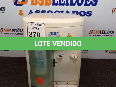 LOTE 278 - 01 BEBEDOURO DE BANCADA IBBL. (NO ESTADO) ATENÇÃO! FAZER A VISITAÇÃO ANTES DE ARREMATAR, NÃO SABEMOS SE FUNCIONA. LEILÃO NÃO TEM GARANTIA E NEM DEVOLUÇÃO, SUJEITO A POSSÍVEIS AVARIAS VISÍVEIS/OCULTAS E/OU AUSÊNCIA DE COMPONENTES.