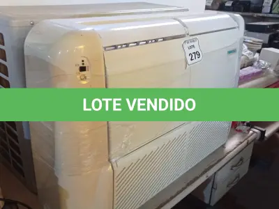 LOTE 279 - 01 AR-CONDICIONADO SPRINGER (NÃO SABEMOS OS BTUS). (NO ESTADO) ATENÇÃO! FAZER A VISITAÇÃO ANTES DE ARREMATAR, NÃO SABEMOS SE FUNCIONA. LEILÃO NÃO TEM GARANTIA E NEM DEVOLUÇÃO, SUJEITO A POSSÍVEIS AVARIAS VISÍVEIS/OCULTAS E/OU AUSÊNCIA DE COMPONENTES.