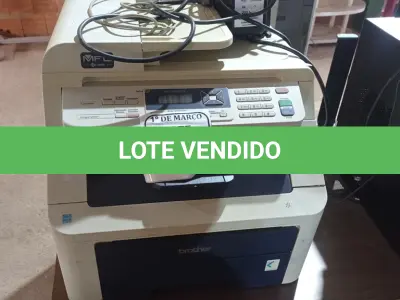 LOTE 342 - 01 IMPRESSORA MULTIFUNCIONAL BROTHER MFC9010CN. (NO ESTADO) ATENÇÃO! FAZER A VISITAÇÃO ANTES DE ARREMATAR, NÃO SABEMOS SE FUNCIONA. LEILÃO NÃO TEM GARANTIA E NEM DEVOLUÇÃO, SUJEITO A POSSÍVEIS AVARIAS VISÍVEIS/OCULTAS E/OU AUSÊNCIA DE COMPONENTES.