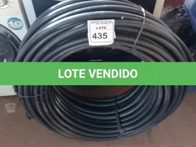 LOTE 435 - 01 ROLO DE MANGUEIRA. (NO ESTADO) ATENÇÃO! FAZER A VISITAÇÃO ANTES DE ARREMATAR, NÃO SABEMOS SE FUNCIONA. LEILÃO NÃO TEM GARANTIA E NEM DEVOLUÇÃO, SUJEITO A POSSÍVEIS AVARIAS VISÍVEIS/OCULTAS E/OU AUSÊNCIA DE COMPONENTES.
