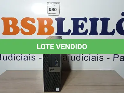 LOTE 030 - 01 CPU DELL CORE I5 8GB 7THN GEN - CD0001051944. (NO ESTADO EM QUE SE ENCONTRA. SUJEITO A AVARIAS OCULTAS/VISÍVEIS.)