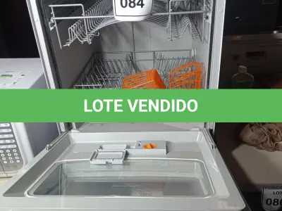 LOTE 084 - 01 MÁQUINA DE LAVAR LOUÇA BRASTEMP 127V (DISHWASHER. (NO ESTADO EM QUE SE ENCONTRA. SUJEITO A AVARIAS OCULTAS/VISÍVEIS.) BF8664B