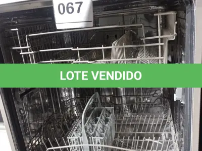 LOTE 067 - 01 MÁQUINA DE LAVAR LOUÇA BRASTEMP 127V (DISHWASHER). (NO ESTADO EM QUE SE ENCONTRA. SUJEITO A AVARIAS OCULTAS/VISÍVEIS.) BF8607H