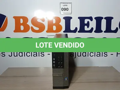 LOTE 090 - 01 CPU DELL 4GB CD0004100420. (NO ESTADO EM QUE SE ENCONTRA. SUJEITO A AVARIAS OCULTAS/VISÍVEIS.)