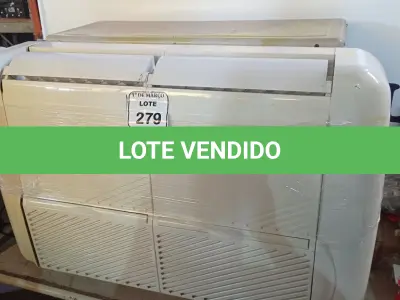 LOTE 279 - 01 AR-CONDICIONADO SPRINGER (NÃO SABEMOS OS BTUS). (NO ESTADO) ATENÇÃO! FAZER A VISITAÇÃO ANTES DE ARREMATAR, NÃO SABEMOS SE FUNCIONA. LEILÃO NÃO TEM GARANTIA E NEM DEVOLUÇÃO, SUJEITO A POSSÍVEIS AVARIAS VISÍVEIS/OCULTAS E/OU AUSÊNCIA DE COMPONENTES.