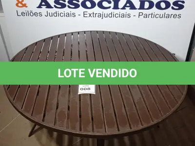 LOTE 008 - 01 GARDEN TABLE (MESA DE JARDIM). (NO ESTADO EM QUE SE ENCONTRA. SUJEITO A AVARIAS OCULTAS/VISÍVEIS.) BH1540F