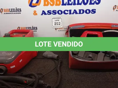 LOTE 292 - 01 VAPORETO COM MARTELA E ACESSÓRIOS 220 VOLTS. (NO ESTADO) ATENÇÃO! FAZER A VISITAÇÃO ANTES DE ARREMATAR, NÃO SABEMOS SE FUNCIONA. LEILÃO NÃO TEM GARANTIA E NEM DEVOLUÇÃO, SUJEITO A POSSÍVEIS AVARIAS VISÍVEIS/OCULTAS E/OU AUSÊNCIA DE COMPONENTES.