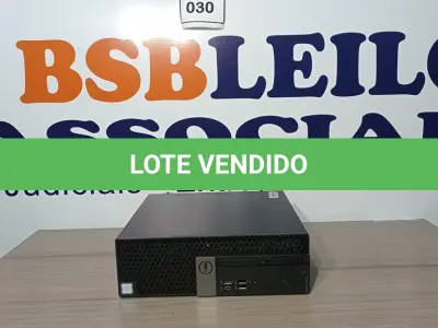 LOTE 030 - 01 CPU DELL CORE I5 8GB 7THN GEN - CD0001051944. (NO ESTADO EM QUE SE ENCONTRA. SUJEITO A AVARIAS OCULTAS/VISÍVEIS.)