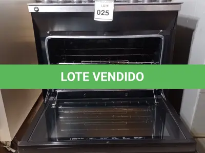 LOTE 025 - 01 FOGÃO BRASTEMP 05 BOCAS BIVOLT (STOVE). (NO ESTADO EM QUE SE ENCONTRA. SUJEITO A AVARIAS OCULTAS/VISÍVEIS.) BJ7374S