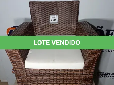 LOTE 072 - 01 GARDEN CHAIR. (CADEIRA DE JARDIM) (NO ESTADO EM QUE SE ENCONTRA. SUJEITO A AVARIAS OCULTAS/VISÍVEIS.) BH1670B