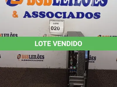 LOTE 020 - 01 CPU DELL CORE I5 7THGEN 8QZYHL2. (NO ESTADO EM QUE SE ENCONTRA. SUJEITO A AVARIAS OCULTAS/VISÍVEIS.)