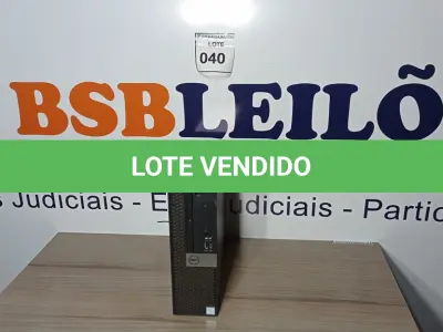 LOTE 040 - 01 CPU DELL CORE I5 8GB RAM CD00040043822. (NO ESTADO EM QUE SE ENCONTRA. SUJEITO A AVARIAS OCULTAS/VISÍVEIS.)