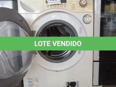 LOTE 432 - 01 LAVA E SECA ELECTROLUX 9 KG. (NO ESTADO) ATENÇÃO! FAZER A VISITAÇÃO ANTES DE ARREMATAR, NÃO SABEMOS SE FUNCIONA. LEILÃO NÃO TEM GARANTIA E NEM DEVOLUÇÃO, SUJEITO A POSSÍVEIS AVARIAS VISÍVEIS/OCULTAS E/OU AUSÊNCIA DE COMPONENTES.