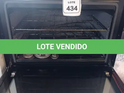 LOTE 434 - 01 FOGÃO ELECTROLUX 5 BOCAS COM AVARIAS. (NO ESTADO) ATENÇÃO! FAZER A VISITAÇÃO ANTES DE ARREMATAR, NÃO SABEMOS SE FUNCIONA. LEILÃO NÃO TEM GARANTIA E NEM DEVOLUÇÃO, SUJEITO A POSSÍVEIS AVARIAS VISÍVEIS/OCULTAS E/OU AUSÊNCIA DE COMPONENTES.