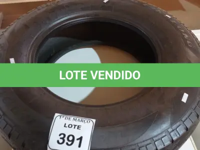 LOTE 391 - 01 PNEU DE CAMINHONETE 225/75 ARO16. (NO ESTADO) ATENÇÃO! FAZER A VISITAÇÃO ANTES DE ARREMATAR, NÃO SABEMOS SE FUNCIONA. LEILÃO NÃO TEM GARANTIA E NEM DEVOLUÇÃO, SUJEITO A POSSÍVEIS AVARIAS VISÍVEIS/OCULTAS E/OU AUSÊNCIA DE COMPONENTES.