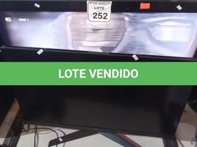LOTE 252 - 01 TV LG 32” E 01 TV SONY 40 “. PARA RETIRADA DE PEÇAS. (NO ESTADO) ATENÇÃO! FAZER A VISITAÇÃO ANTES DE ARREMATAR, NÃO SABEMOS SE FUNCIONA. LEILÃO NÃO TEM GARANTIA E NEM DEVOLUÇÃO, SUJEITO A POSSÍVEIS AVARIAS VISÍVEIS/OCULTAS E/OU AUSÊNCIA DE COMPONENTES.