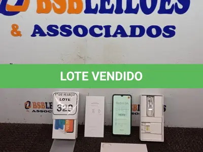 LOTE 329 - 01 CELULAR READMI A9 (NOVO). (NO ESTADO) ATENÇÃO! FAZER A VISITAÇÃO ANTES DE ARREMATAR, NÃO SABEMOS SE FUNCIONA. LEILÃO NÃO TEM GARANTIA E NEM DEVOLUÇÃO, SUJEITO A POSSÍVEIS AVARIAS VISÍVEIS/OCULTAS E/OU AUSÊNCIA DE COMPONENTES.