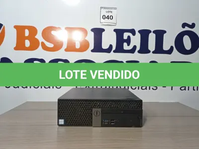 LOTE 040 - 01 CPU DELL CORE I5 8GB RAM CD00040043822. (NO ESTADO EM QUE SE ENCONTRA. SUJEITO A AVARIAS OCULTAS/VISÍVEIS.)
