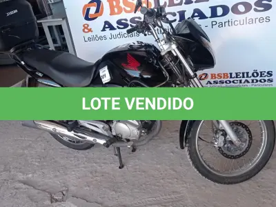 LOTE 001 - 01 HONDA CG 150 TITAN ESD ÁLCOOL/GASOLINA; COR PRETA; ANO 2012/2012. (NO ESTADO)