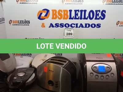 LOTE 289 - 01 LOTE COM SANDUICHEIRAS, TORRADEIRAS E 01 MÁQUINA DE PÃO. (NO ESTADO) ATENÇÃO! FAZER A VISITAÇÃO ANTES DE ARREMATAR, NÃO SABEMOS SE FUNCIONA. LEILÃO NÃO TEM GARANTIA E NEM DEVOLUÇÃO, SUJEITO A POSSÍVEIS AVARIAS VISÍVEIS/OCULTAS E/OU AUSÊNCIA DE COMPONENTES.