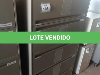 LOTE 106 - 01 ARMÁRIO DE FERRO 5 GAVETAS. (NO ESTADO EM QUE SE ENCONTRA. SUJEITO A AVARIAS OCULTAS/VISÍVEIS.)