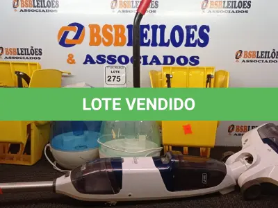 LOTE 275 - 02 UMIDIFICADORES DE AMBIENTE, 01 ASPIRADOR DE PÓ E 02 PEÇAS PARA CARRINHO DE LIMPEZA. (NO ESTADO) ATENÇÃO! FAZER A VISITAÇÃO ANTES DE ARREMATAR, NÃO SABEMOS SE FUNCIONA. LEILÃO NÃO TEM GARANTIA E NEM DEVOLUÇÃO, SUJEITO A POSSÍVEIS AVARIAS VISÍVEIS/OCULTAS E/OU AUSÊNCIA DE COMPONENTES.