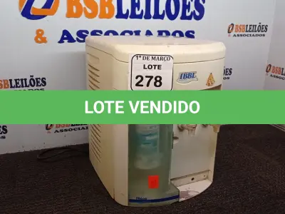 LOTE 278 - 01 BEBEDOURO DE BANCADA IBBL. (NO ESTADO) ATENÇÃO! FAZER A VISITAÇÃO ANTES DE ARREMATAR, NÃO SABEMOS SE FUNCIONA. LEILÃO NÃO TEM GARANTIA E NEM DEVOLUÇÃO, SUJEITO A POSSÍVEIS AVARIAS VISÍVEIS/OCULTAS E/OU AUSÊNCIA DE COMPONENTES.