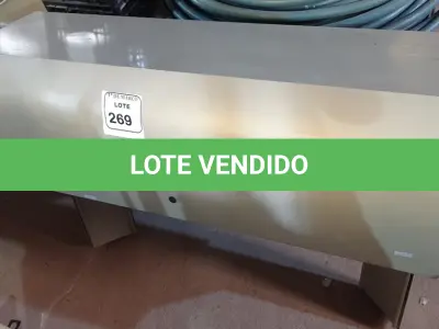 LOTE 269 - 01 ARMÁRIO EM AÇO PARA BANCADA. (NO ESTADO) ATENÇÃO! FAZER A VISITAÇÃO ANTES DE ARREMATAR, NÃO SABEMOS SE FUNCIONA. LEILÃO NÃO TEM GARANTIA E NEM DEVOLUÇÃO, SUJEITO A POSSÍVEIS AVARIAS VISÍVEIS/OCULTAS E/OU AUSÊNCIA DE COMPONENTES.