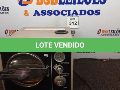 LOTE 312 - 01 AUTO CLAVE M7 SPEED RITTER. 110VOLTS. (NO ESTADO) ATENÇÃO! FAZER A VISITAÇÃO ANTES DE ARREMATAR, NÃO SABEMOS SE FUNCIONA. LEILÃO NÃO TEM GARANTIA E NEM DEVOLUÇÃO, SUJEITO A POSSÍVEIS AVARIAS VISÍVEIS/OCULTAS E/OU AUSÊNCIA DE COMPONENTES.