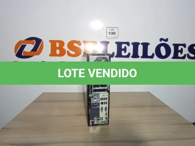 LOTE 130 - 01 CPU HP 8GB 231098. (NO ESTADO EM QUE SE ENCONTRA. SUJEITO A AVARIAS OCULTAS/VISÍVEIS.)