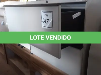 LOTE 047 - 01 GAVETEIRO EM AÇO COM 02 GAVETAS. (NO ESTADO EM QUE SE ENCONTRA. SUJEITO A AVARIAS OCULTAS/VISÍVEIS.)