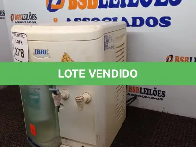 LOTE 278 - 01 BEBEDOURO DE BANCADA IBBL. (NO ESTADO) ATENÇÃO! FAZER A VISITAÇÃO ANTES DE ARREMATAR, NÃO SABEMOS SE FUNCIONA. LEILÃO NÃO TEM GARANTIA E NEM DEVOLUÇÃO, SUJEITO A POSSÍVEIS AVARIAS VISÍVEIS/OCULTAS E/OU AUSÊNCIA DE COMPONENTES.