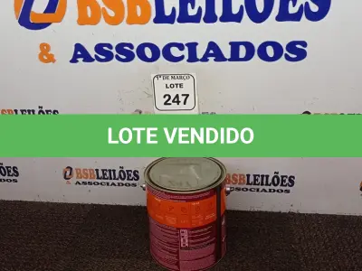 LOTE 247 - 01 LATA DE TINTA ESMALTE PARA MADEIRAS E METAIS NA COR BRILHANTE BRANCO DE 3,6L MARCA SUVINIL. (NOVO) (NO ESTADO) ATENÇÃO! FAZER A VISITAÇÃO ANTES DE ARREMATAR, NÃO SABEMOS SE FUNCIONA. LEILÃO NÃO TEM GARANTIA E NEM DEVOLUÇÃO, SUJEITO A POSSÍVEIS AVARIAS VISÍVEIS/OCULTAS E/OU AUSÊNCIA DE COMPONENTES.